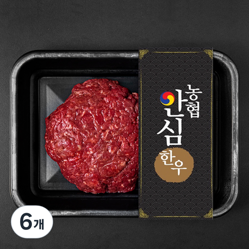 농협안심한우 안심 이유식용 1등급 다짐육 (냉장), 200g, 6개