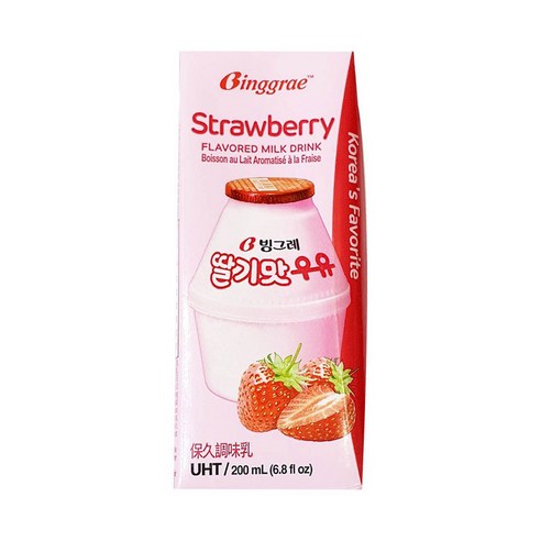 牛奶 草莓牛奶 保久乳 Binggrae 牛乳 調味乳