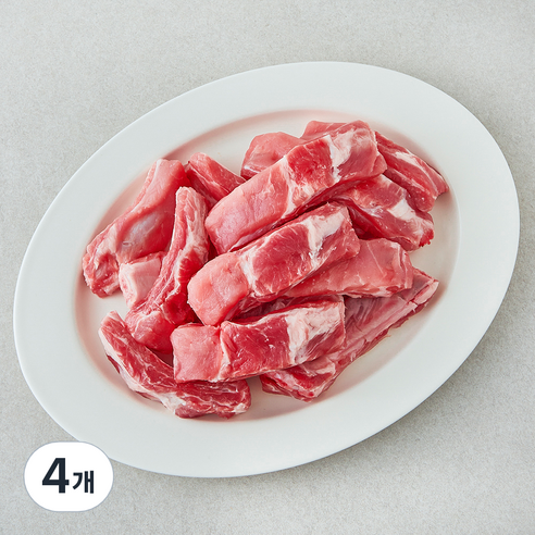 곰곰 무항생제 1등급 등갈비 (냉장), 4개, 1kg
