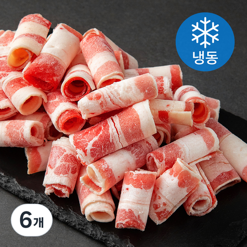 SAVOR 미국산 블랙앵거스 우삼겹 바로구이 (냉동), 500g, 6개