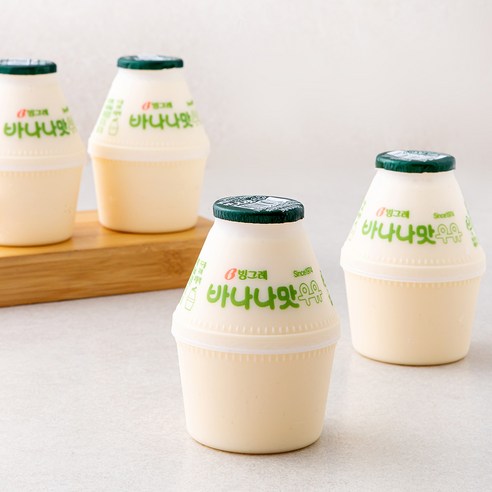 빙그레 바나나맛 우유, 240ml, 4개입