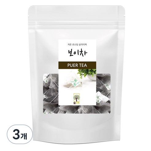 숲으로허브 보이차 삼각티백, 1g, 100개입, 3개