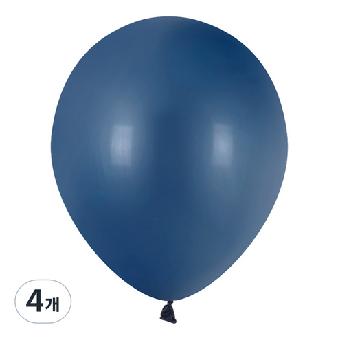파티팡 라운드 레트로 풍선 30cm 100p, 잉크 블루, 4개