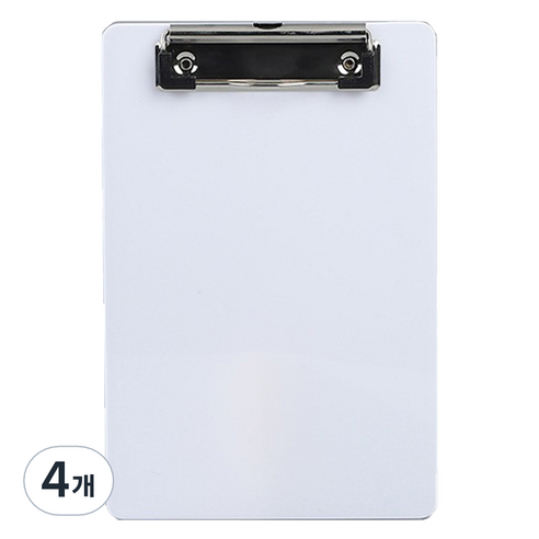 로이 카페 식당 메뉴판 클립보드, A01 white, 4개