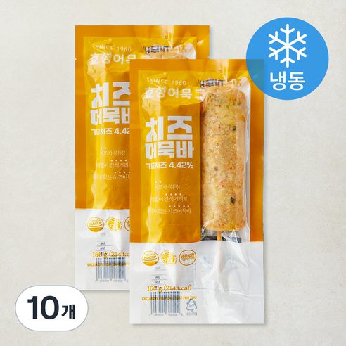 효성어묵 치즈어묵바 (냉동), 160g, 10개