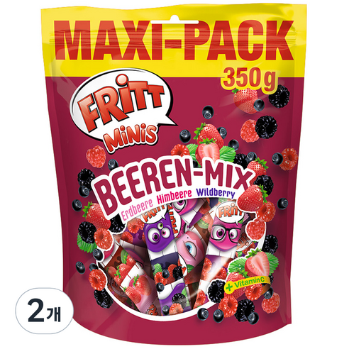 러드윅 프리트 베런 믹스 츄잉캔디, 350g, 2개