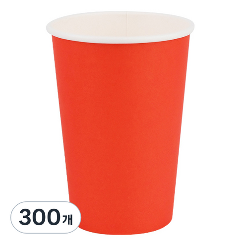 투고팩 다홍 종이컵 390ml, 300개