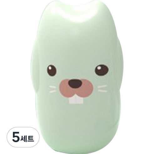 블루마켓 베이비 귀여운 케이스 네일 키트, 물범 민트, 5세트