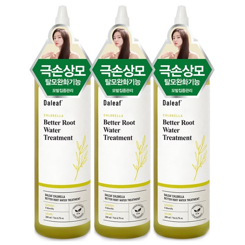 달리프 클로렐라 베러 루트 워터 트리트먼트, 200ml, 3개