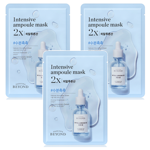 비욘드 앰플 가득한 마스크 2X 히알루론산 25ml, 1개입, 3개