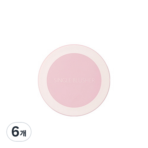 더샘 샘물 싱글 팩트 블러셔 5g, PP05 라이베리, 6개