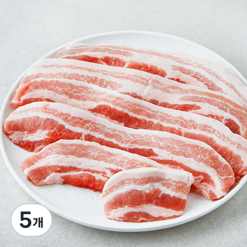 고급진 캐나다산 삼겹살 구이용 (냉장), 1kg, 5개