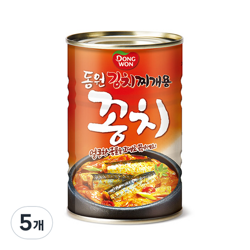 동원 김치찌개용 꽁치 통조림, 300g, 5개