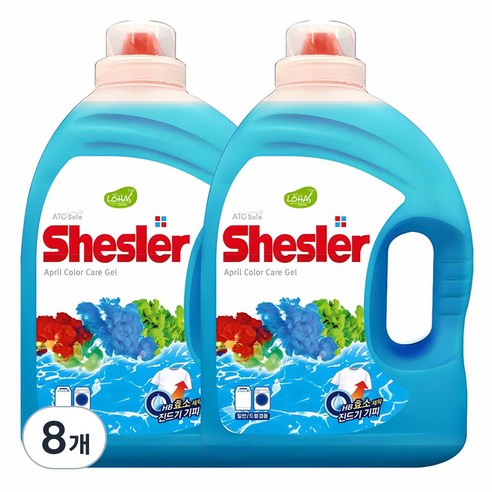 쉬슬러 액체세제 에이프릴 본품, 3.05L, 8개