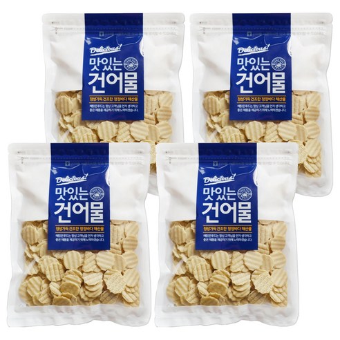 해맑은푸드 꼬마 튀김쥐포, 400g, 4개