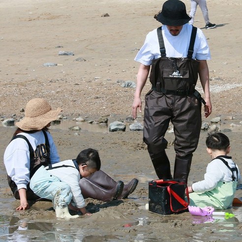 옷 젖을 걱정 없이 갯벌 체험을!
