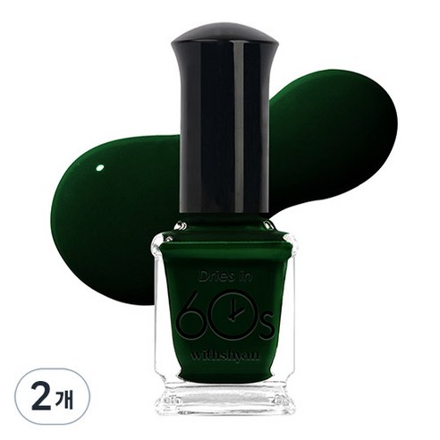 위드샨 60초 매니큐어 유광, M32 투데이스브런치, 9ml, 2개