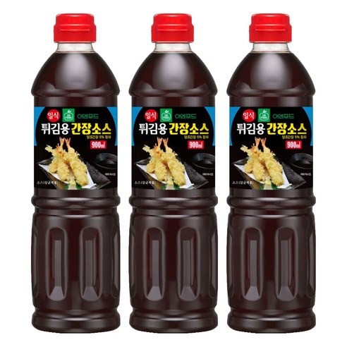 이엔 일식 튀김용 간장 소스, 900ml, 3개
