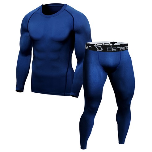 디펜더 남성용 기능성 스포츠 언더레이어 긴팔 9부바지 상하의세트