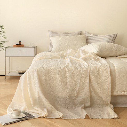 디어썸머 시어서커 여름홑이불+베개커버 세트