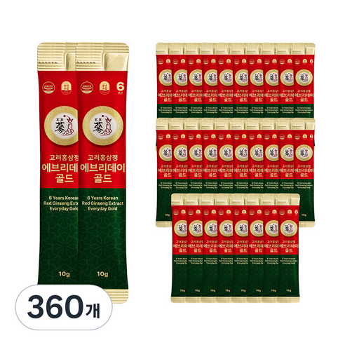 풍년보감 고려홍삼정 에브리데이 골드 홍삼스틱, 10g, 360개
