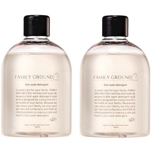 패밀리그라운드 젖병세정제 앤 주방세제 맨손설거지, 2개, 500ml