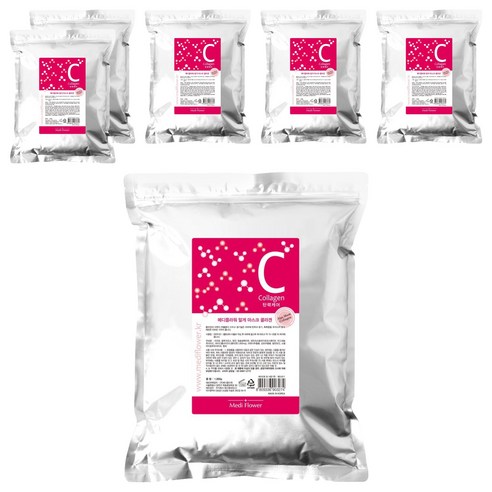 메디플라워 프리미엄 모델링팩 콜라겐 1kg, 1세트, 6개