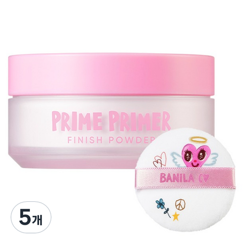 바닐라코 프라임 아이스크림 컬러 에디션 프라이머 피니쉬 파우더 12g, 무색, 5개