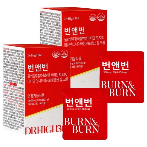 닥터하이365 번앤번 27g, 30정, 2개