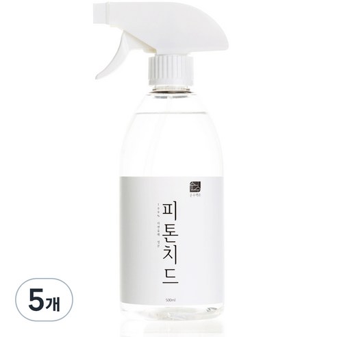 순수백과 피톤치드 편백수 스프레이, 500ml, 5개