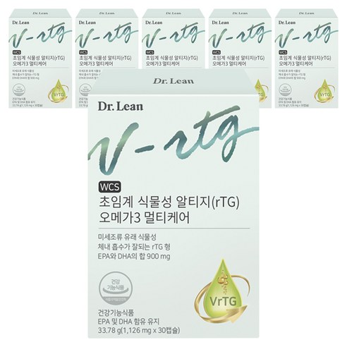 닥터린 초임계 식물성 알티지(rTG) 오메가3 멀티케어 33.78g