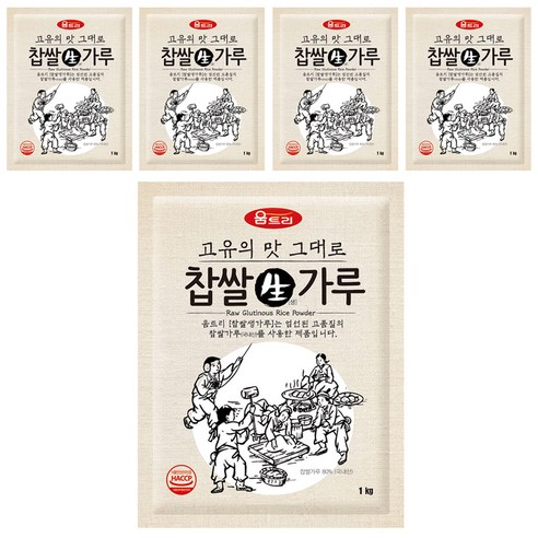 움트리 찹쌀생가루 1KG, 5개