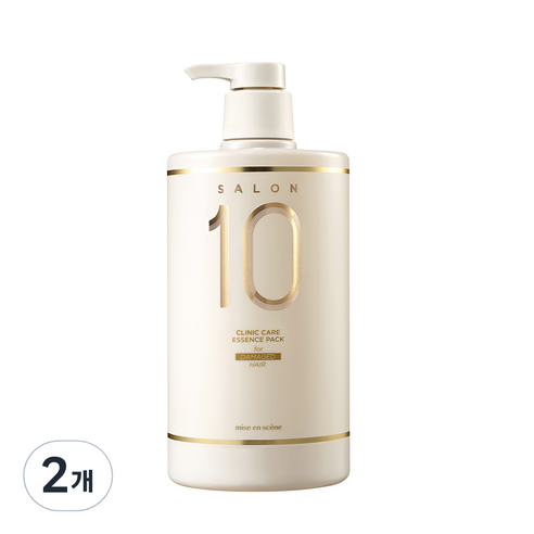 미쟝센 살롱 10 에센스 팩 손상 모발용, 990ml, 2개