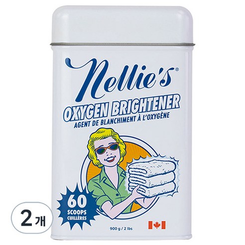 넬리 소다 산소표백 유아세제, 900g, 2개