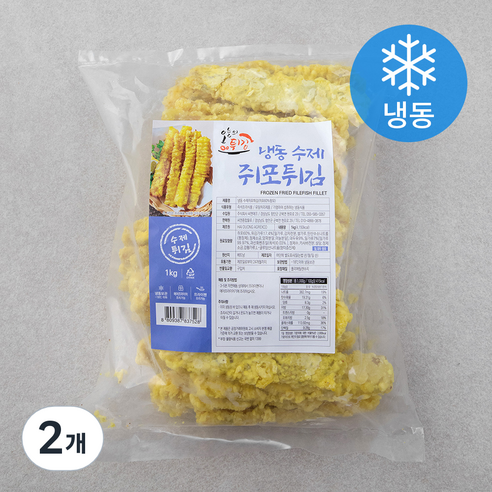 오늘의튀김 수제 쥐포튀김 (냉동), 1kg, 2개