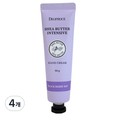 디오프러스 시어버터 인텐시브 핸드크림 블랙베리베이, 50g, 4개