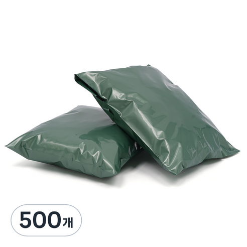 담다 LDPE 택배봉투 메탈그린, 500개
