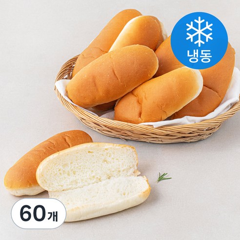 곰곰 핫도그용빵 (냉동), 55g, 20개입, 3개