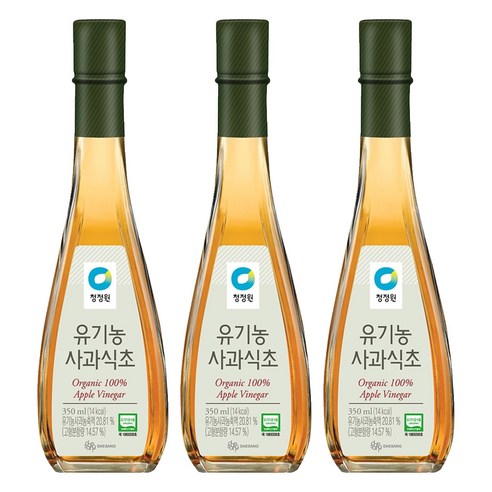 청정원 사과식초, 350ml, 3개