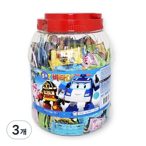 로보카폴리 비타D 플러스 550g, 500정, 3개