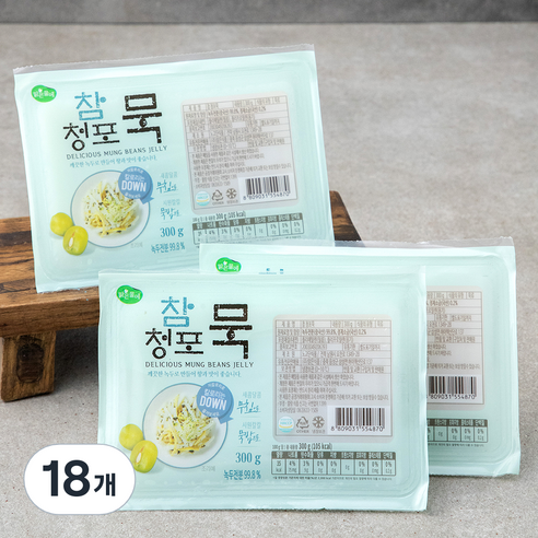 맑은물에 참청포묵, 300g, 1개입, 18개