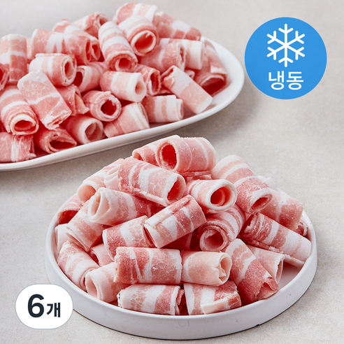 미트포유 덴마크 무연골 대패삼겹 2mm (냉동), 6개, 2kg