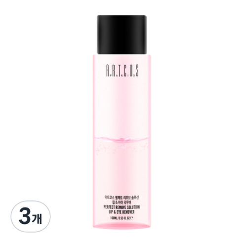 아트코스 펄펙트 리무브 솔루션 립 & 아이 리무버, 100ml, 3개