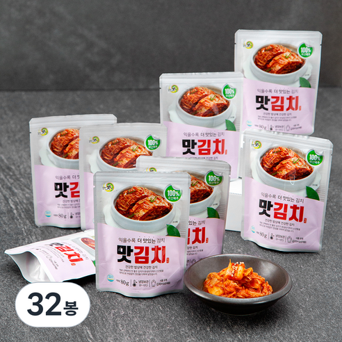 일미식품 맛김치, 80g, 32봉