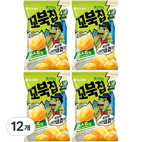 꼬북칩 콘스프, 80g, 12개