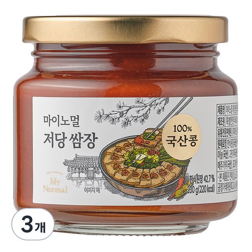 마이노멀 저당 쌈장, 230g, 3개