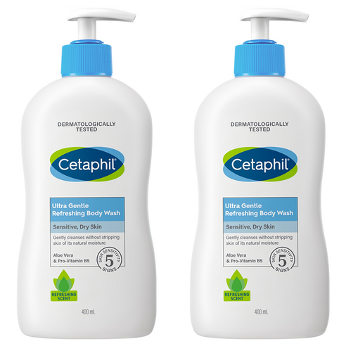 세타필 울트라 젠틀 리프레싱 바디워시, 400ml, 2개