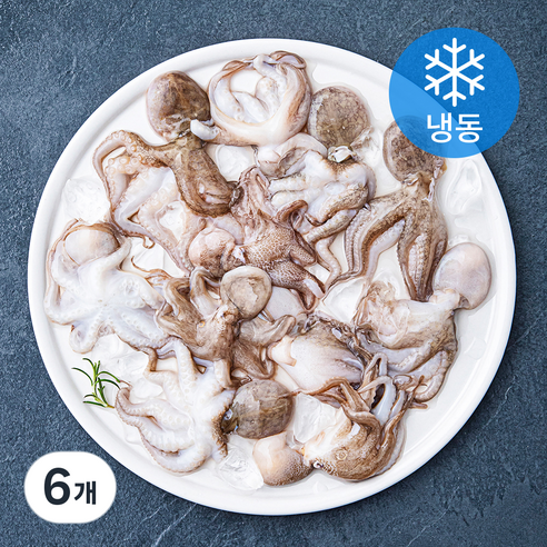 씨픽 손질 주꾸미 (냉동), 200g(6마리), 6개