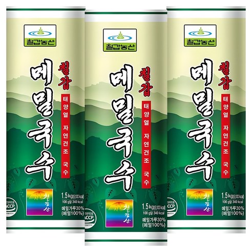 칠갑농산 메밀국수, 1.5kg, 3개