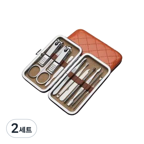 오와이규 깔끔한 손톱깎이 11종 세트, 도금, 2세트